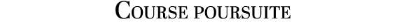 Course poursuite